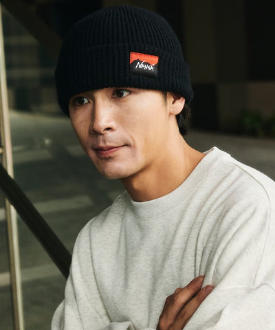 NANGA / BOX LOGO 立體毛線帽