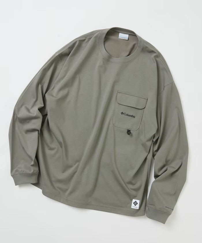 Columbia×FREAK'S STORE／別注口袋 長袖T恤