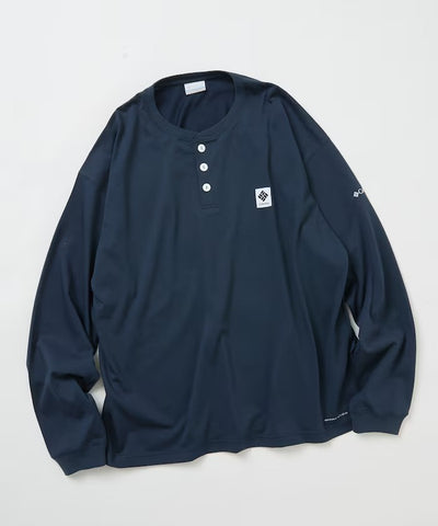 Columbia×FREAK'S STORE／別注亨利領 長袖T恤