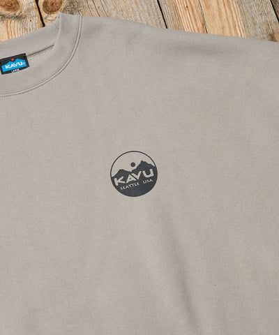 KAVU × FREAK'S STORE / 圓標刷毛 圓領衫（日本聯名限定）
