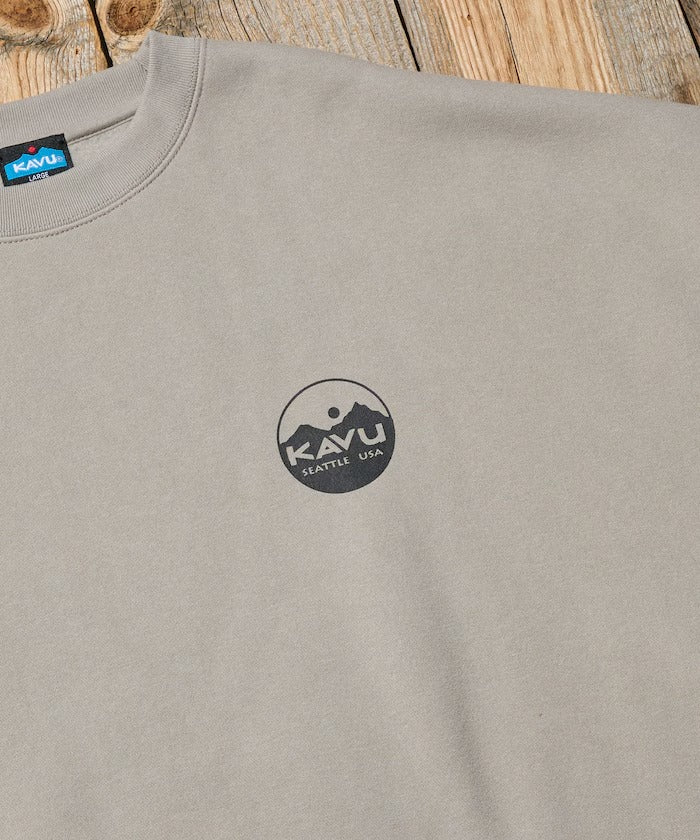 KAVU × FREAK'S STORE / 圓標刷毛 圓領衫（日本聯名限定）
