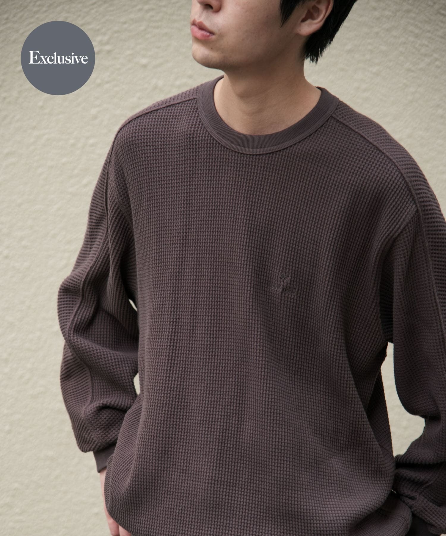Snow Peak Apparel × DOORS / 日本聯名限定 厚磅華夫格 長袖T恤