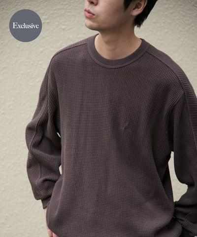 Snow Peak Apparel × DOORS / 日本聯名限定 厚磅華夫格 長袖T恤