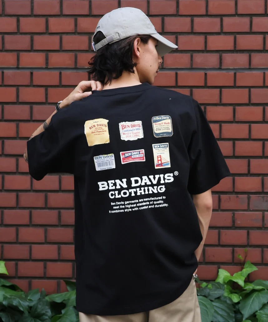 BEN DAVIS / LABELS刺繡印花短袖T恤