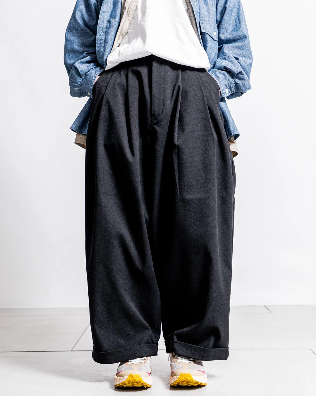 White Mountaineering × Dickies / 別注寬版工作褲