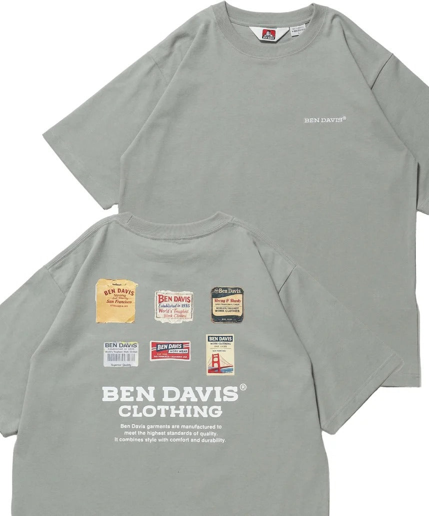 BEN DAVIS / LABELS刺繡印花短袖T恤