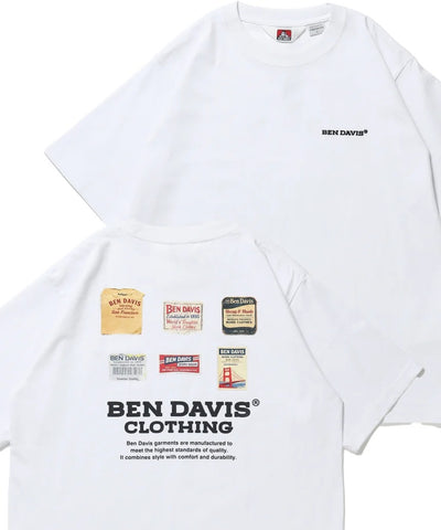 BEN DAVIS / LABELS刺繡印花短袖T恤