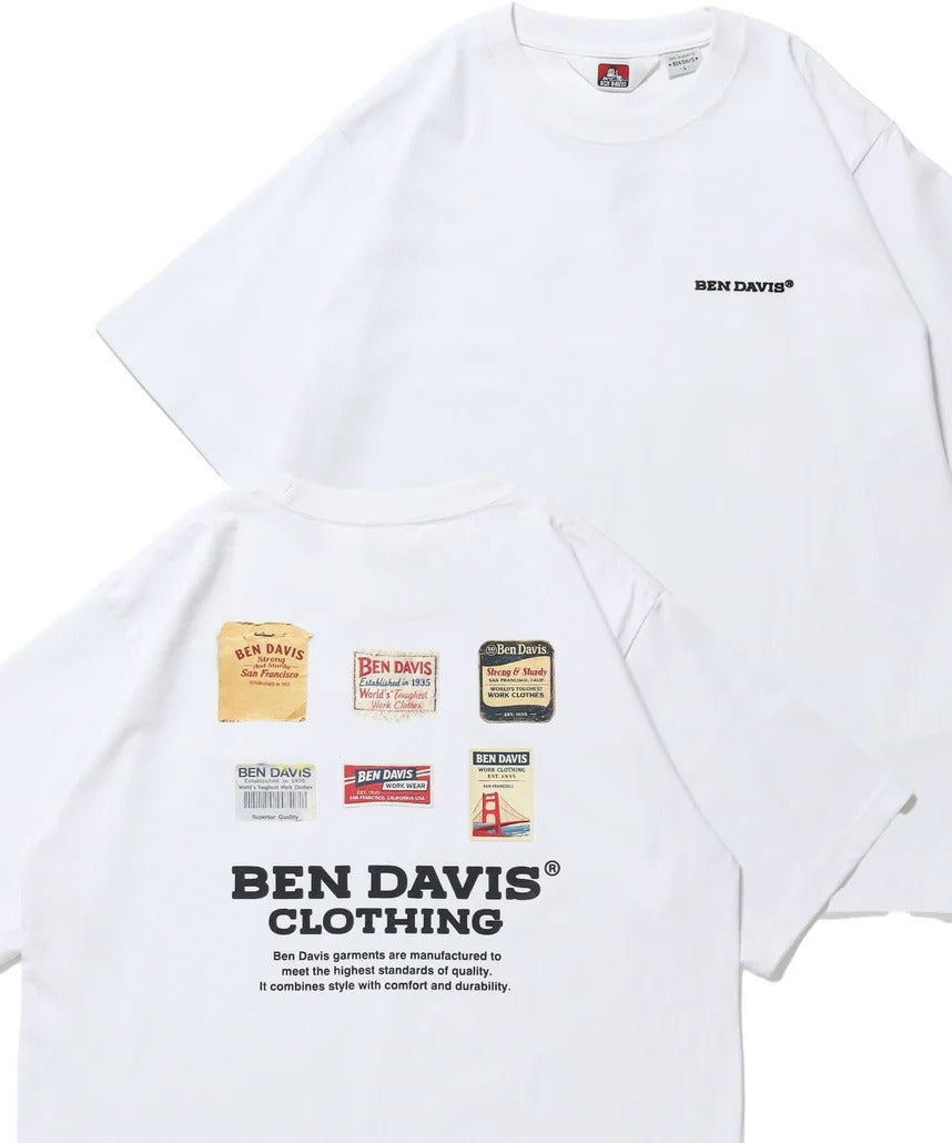 BEN DAVIS / LABELS刺繡印花短袖T恤