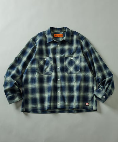 RED KAP × FREAK'S STORE / 別注短版 法蘭絨 長袖工作襯衫
