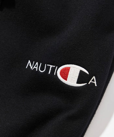 Champion × NAUTICA／日本聯名限定  刺繡刷毛長褲