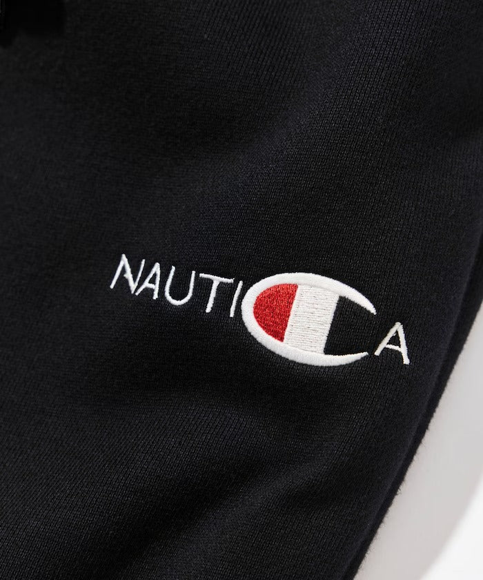 Champion × NAUTICA／日本聯名限定  刺繡刷毛長褲