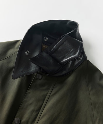 Barbour × Firsthand／別注羊皮革領寬版袖BEDALE騎士外套