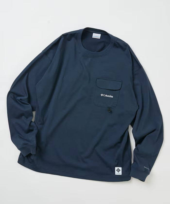 Columbia×FREAK'S STORE／別注口袋 長袖T恤
