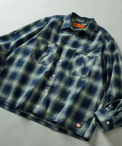 RED KAP × FREAK'S STORE / 別注短版 法蘭絨 長袖工作襯衫