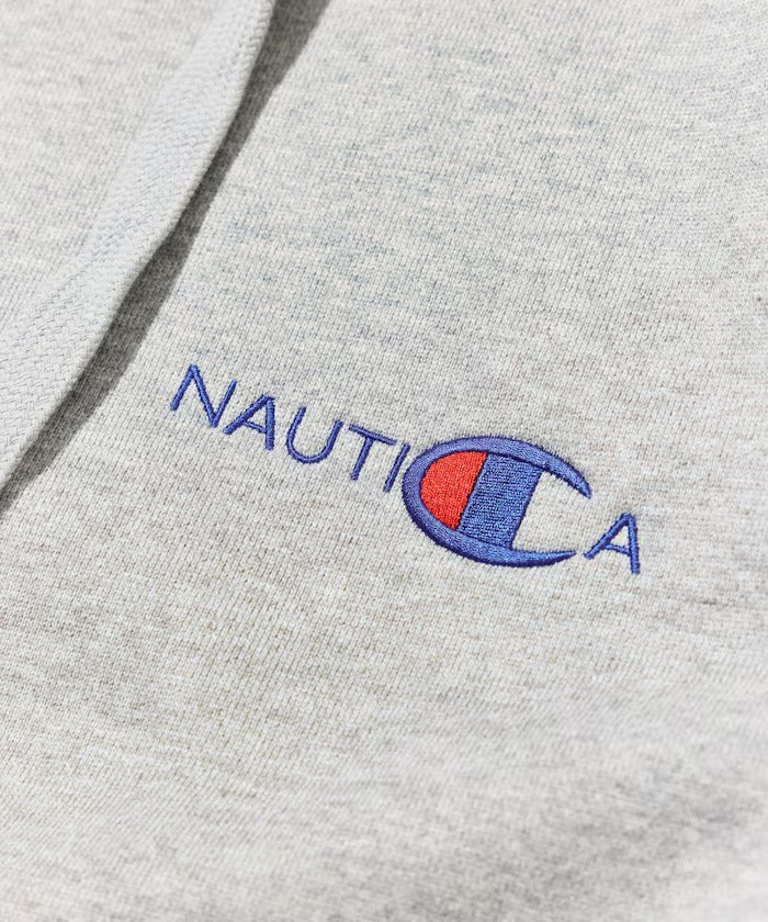 Champion × NAUTICA／日本聯名限定 刺繡刷毛連帽外套