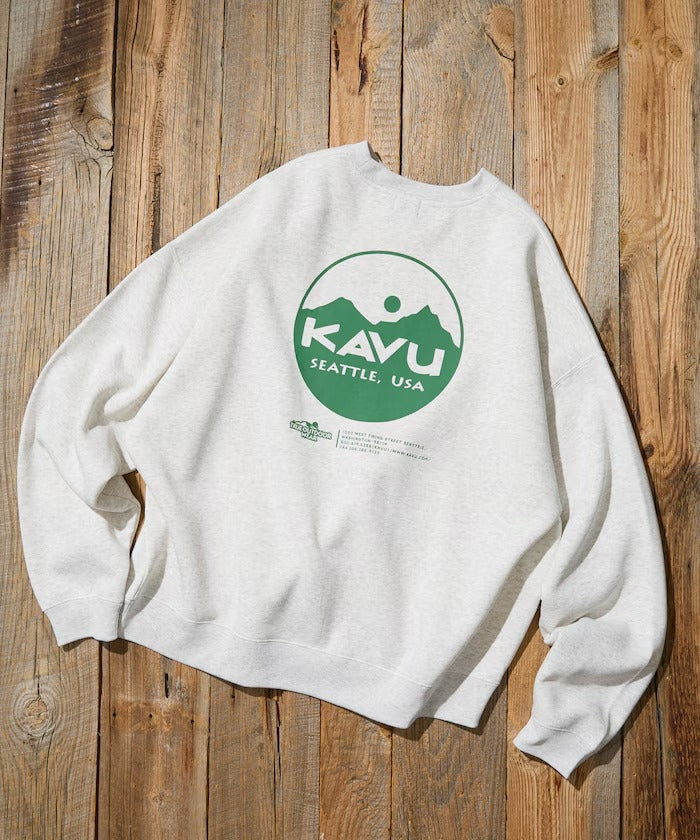 KAVU × FREAK'S STORE / 圓標刷毛 圓領衫（日本聯名限定）