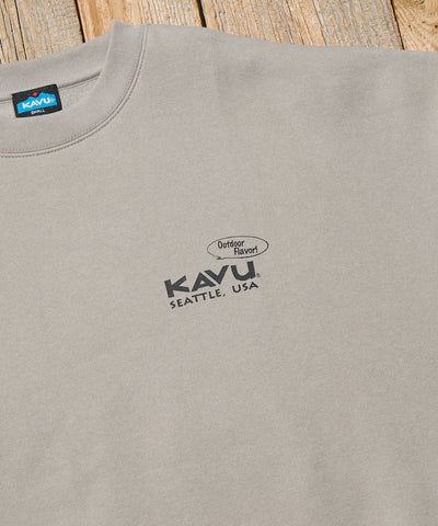 KAVU × FREAK'S STORE / 漢堡貓刺繡 圓領衫（日本聯名限定）