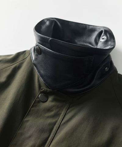 Barbour × Firsthand／別注羊皮革領寬版袖BEDALE騎士外套