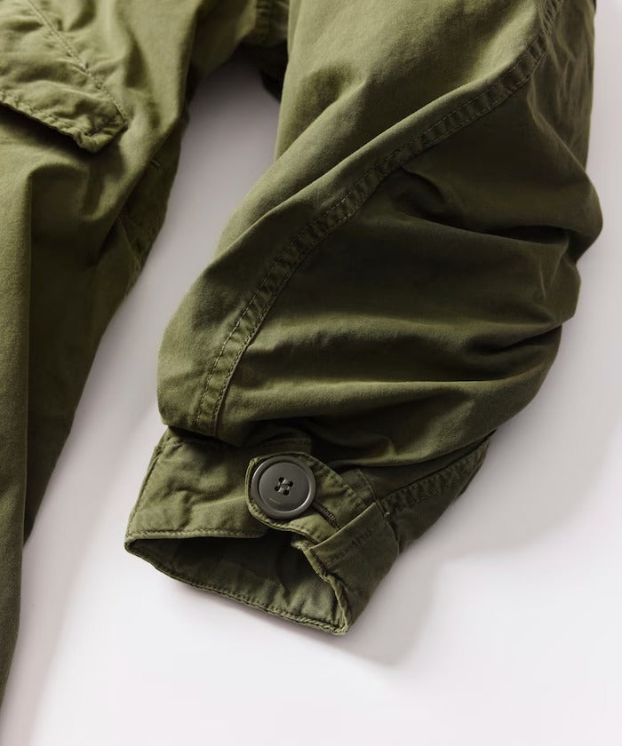 FREAK'S STORE / 做舊褪色3WAY M-65鋪棉內裡兩件式短版軍裝外套組（26FW）