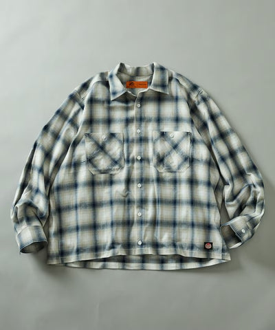 RED KAP × FREAK'S STORE / 別注短版 法蘭絨 長袖工作襯衫