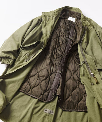 FREAK'S STORE / 做舊褪色3WAY M-65鋪棉內裡兩件式短版軍裝外套組（26FW）