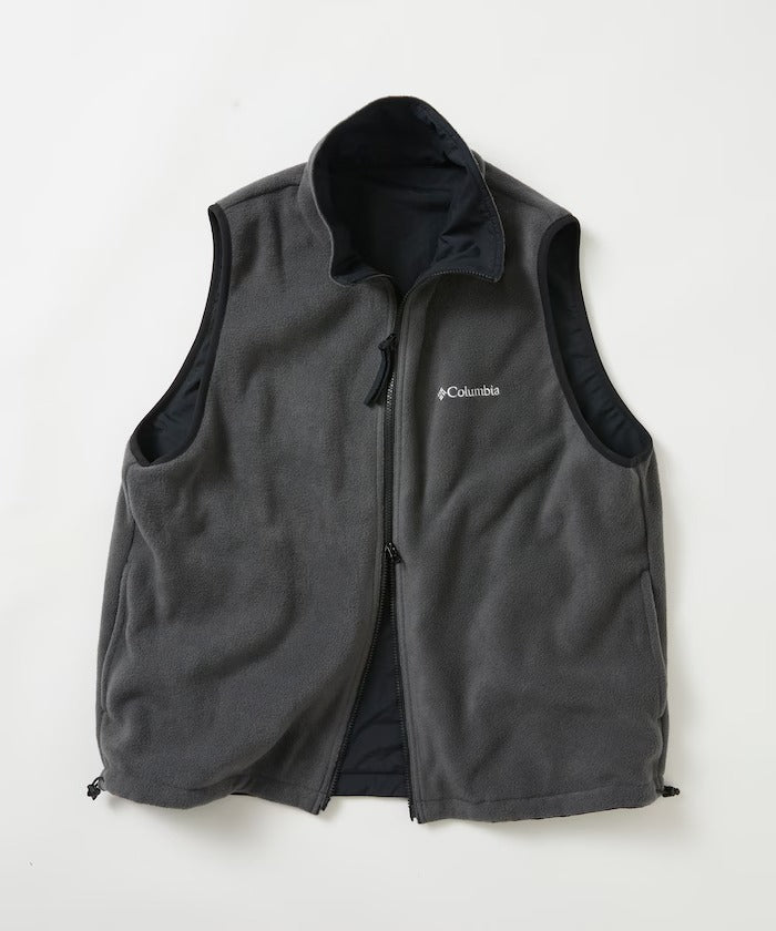 Columbia × FREAK'S STORE／日本聯名限定 雙面穿刷毛 立領背心