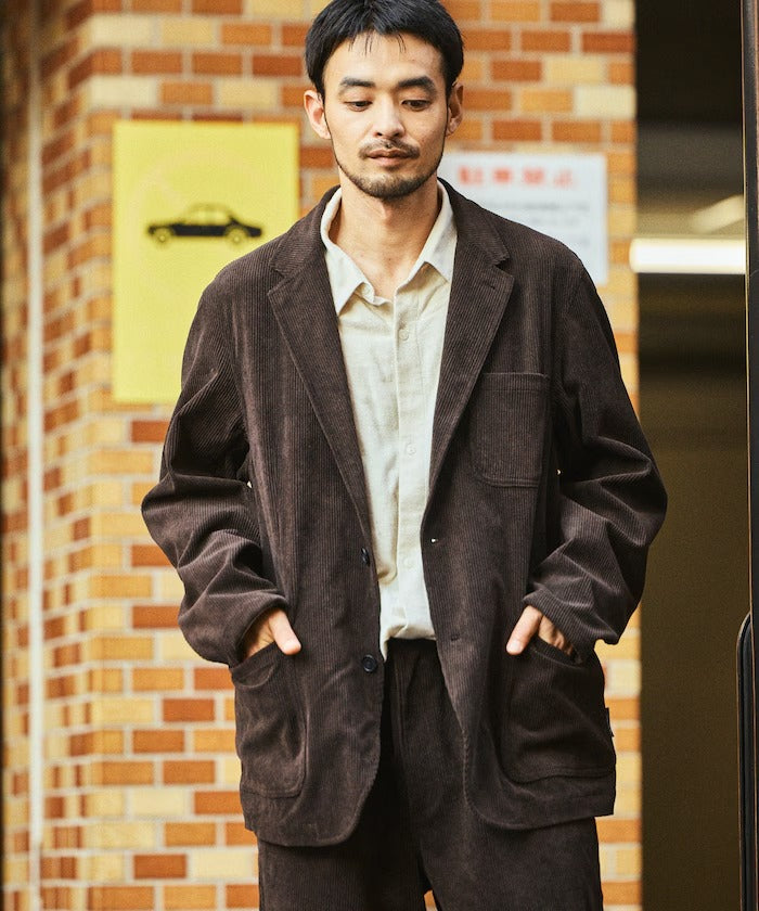 FREAK'S STORE／寬鬆版燈芯絨兩釦西裝外套套裝 Fabric by SOLOTEX(R)