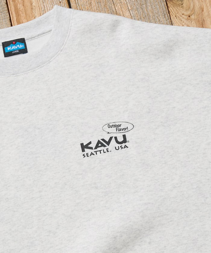 KAVU × FREAK'S STORE / 漢堡貓刺繡 圓領衫（日本聯名限定）