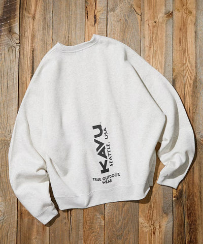 KAVU × FREAK'S STORE / 直式標誌 圓領衫（日本聯名限定）