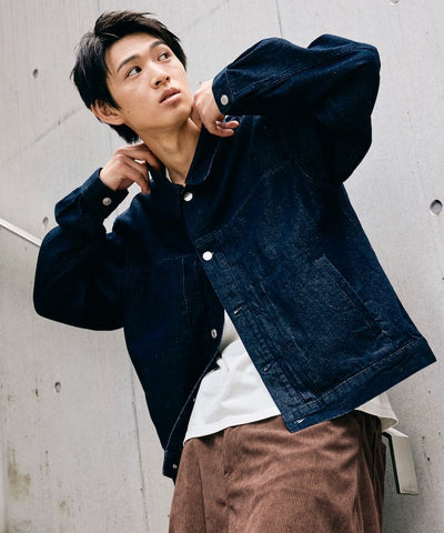 FREAK'S STORE / 限定異材質領 牛仔外套