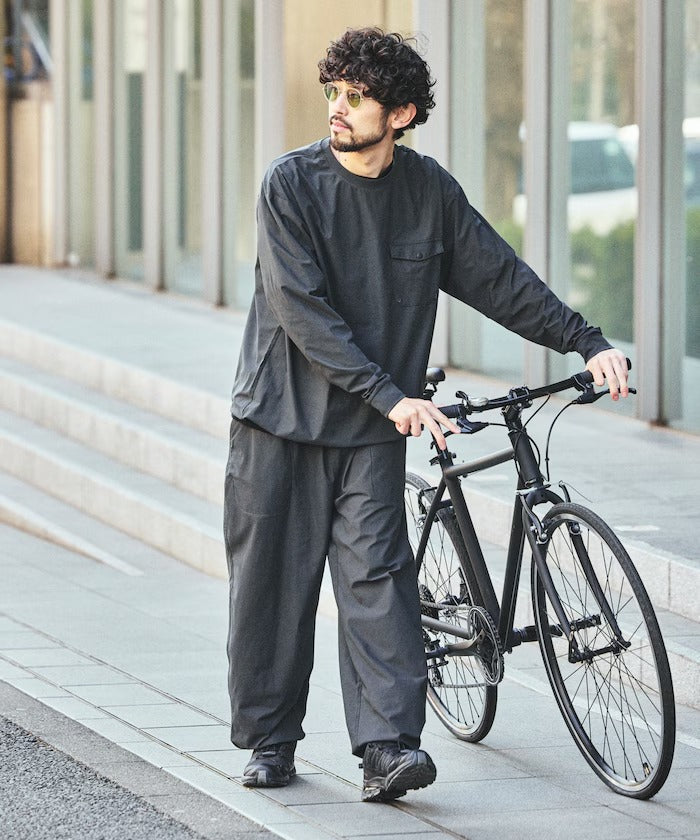 FREAK'S STORE／可收納長袖旅行套裝 附收納包 Fabric by SOLOTEX(R)