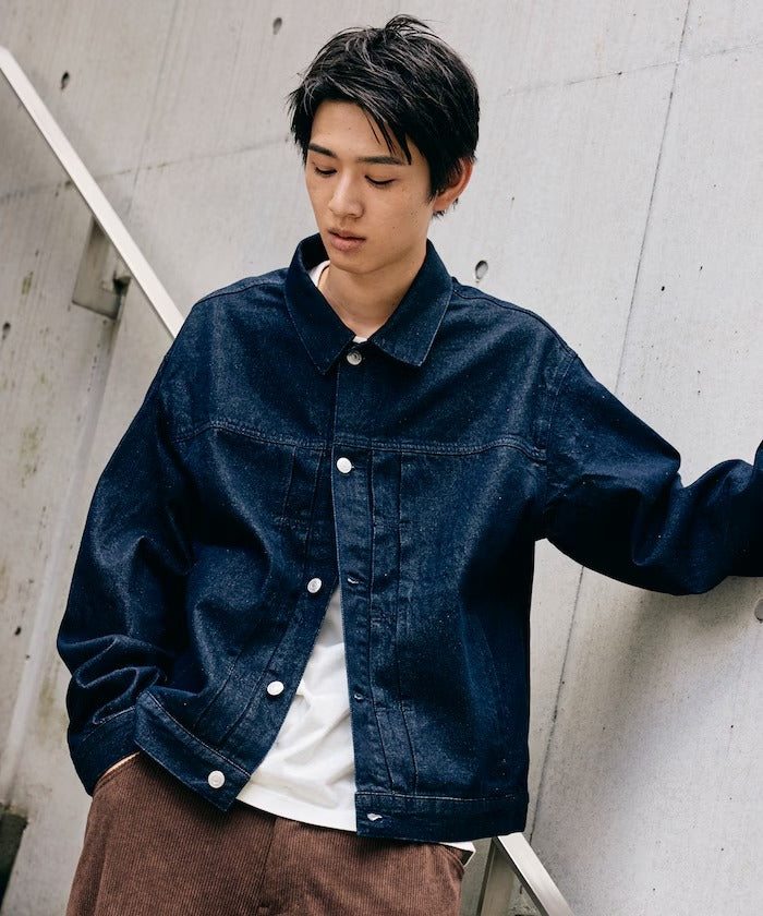 FREAK'S STORE / 限定異材質領 牛仔外套