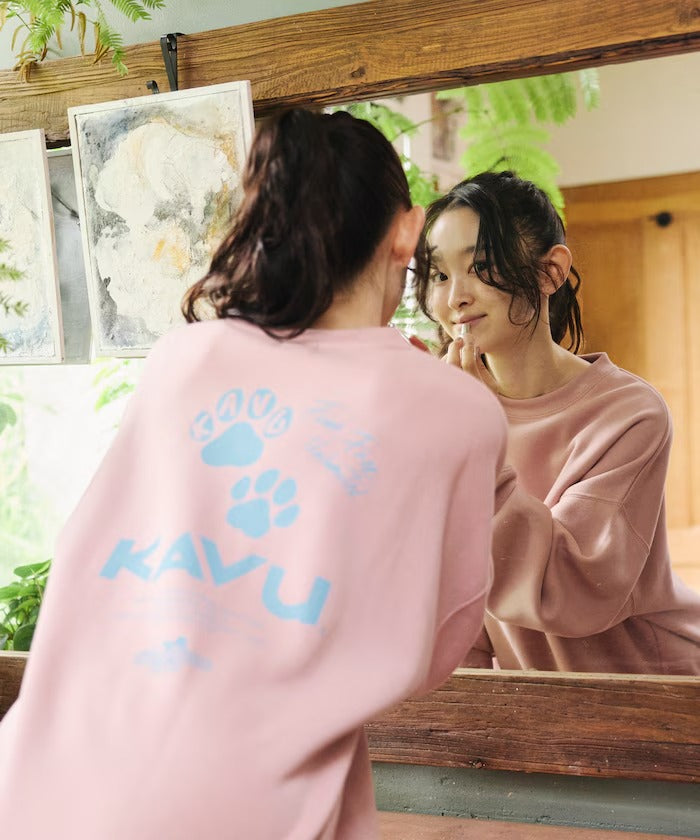 KAVU × FREAK'S STORE / 貓掌圖案 圓領衫（日本聯名限定）