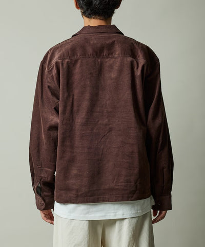 RED KAP × FREAK'S STORE／日本聯名限定 燈芯絨 半拉鏈 套頭長袖襯衫