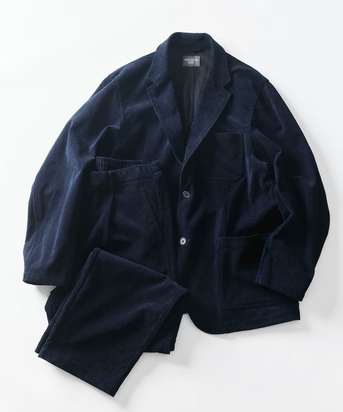 FREAK'S STORE／寬鬆版燈芯絨兩釦西裝外套套裝 Fabric by SOLOTEX(R)