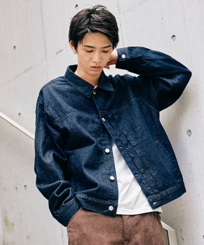 FREAK'S STORE / 限定異材質領 牛仔外套