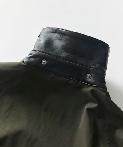 Barbour × Firsthand／別注羊皮革領寬版袖BEDALE騎士外套