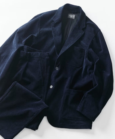 FREAK'S STORE／寬鬆版燈芯絨兩釦西裝外套套裝 Fabric by SOLOTEX(R)