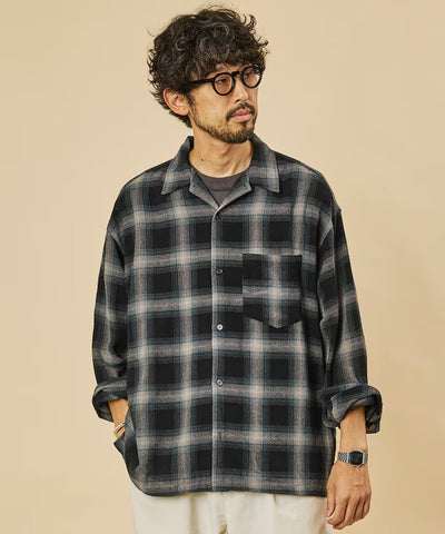 FREAK'S STORE / 漸層格紋 長袖襯衫