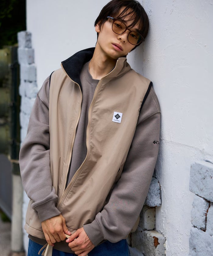 Columbia × FREAK'S STORE／日本聯名限定 雙面穿刷毛 立領背心