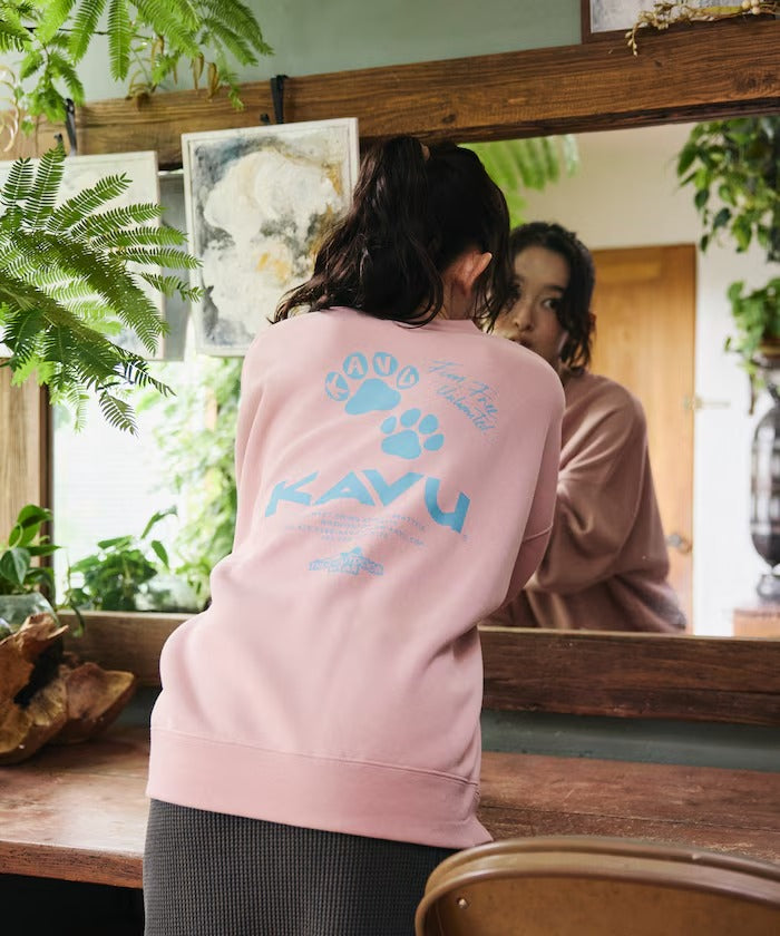 KAVU × FREAK'S STORE / 貓掌圖案 圓領衫（日本聯名限定）