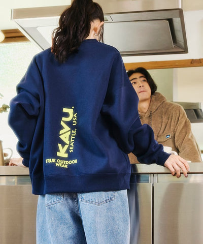 KAVU × FREAK'S STORE / 直式標誌 圓領衫（日本聯名限定）