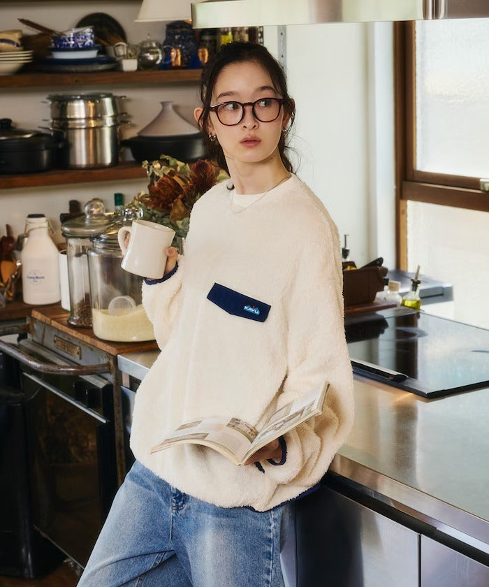 KAVU × FREAK'S STORE / 長毛絨刷毛 圓領衫（日本聯名限定）