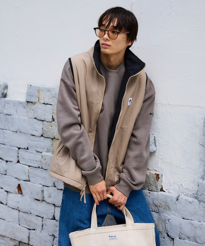Columbia × FREAK'S STORE／日本聯名限定 雙面穿刷毛 立領背心
