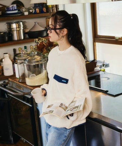 KAVU × FREAK'S STORE / 長毛絨刷毛 圓領衫（日本聯名限定）