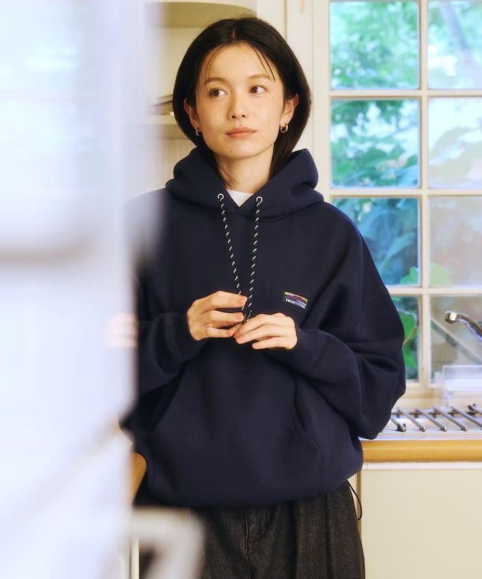FREAK'S STORE／落肩LOGO 刷毛連帽衫
