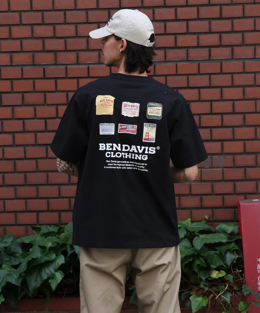 BEN DAVIS / LABELS刺繡印花短袖T恤