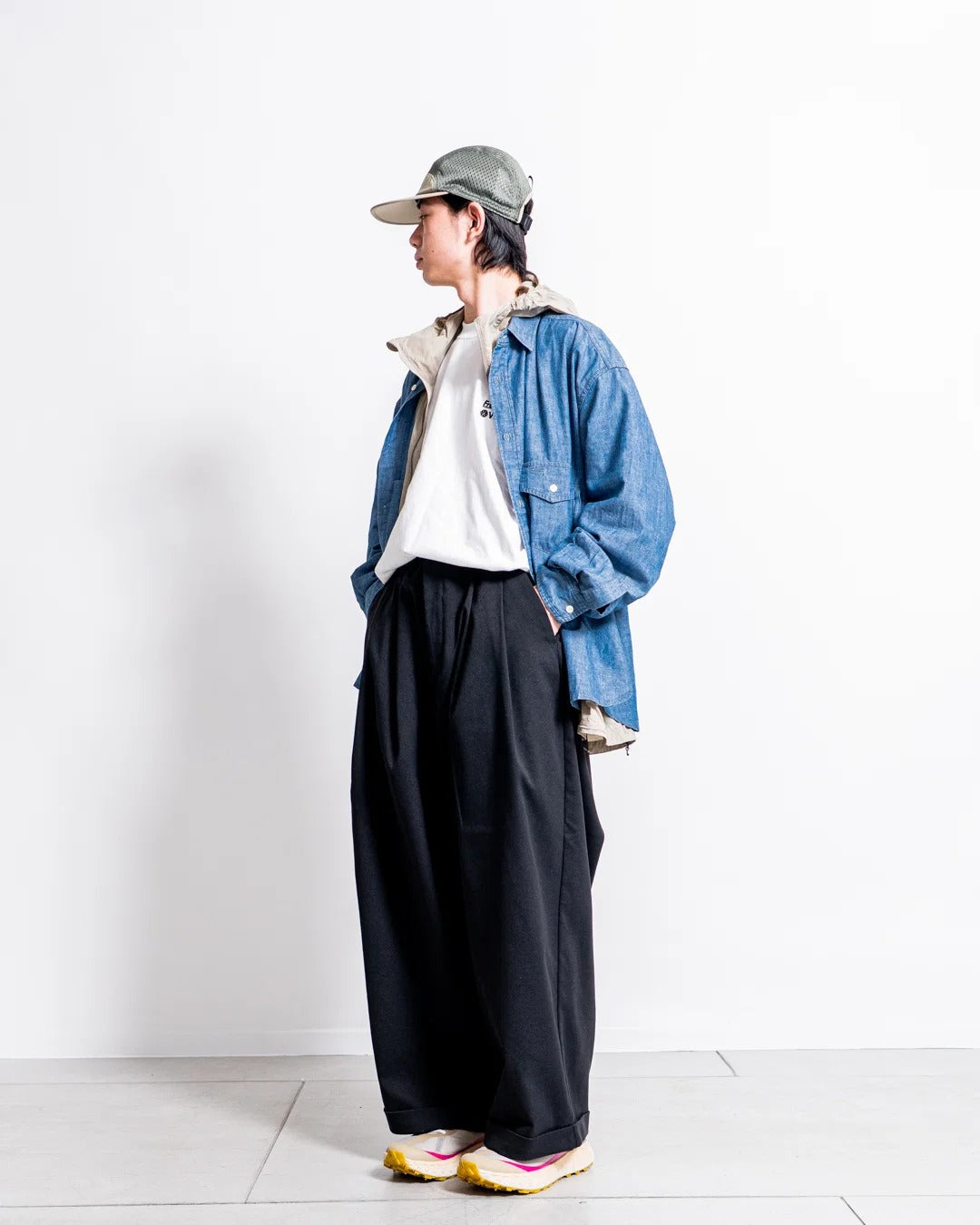 White Mountaineering × Dickies / 別注寬版工作褲