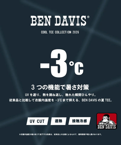 BEN DAVIS / 花卉印花 涼感 短袖T恤