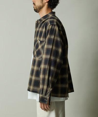 RED KAP × FREAK'S STORE / 別注短版 法蘭絨 長袖工作襯衫